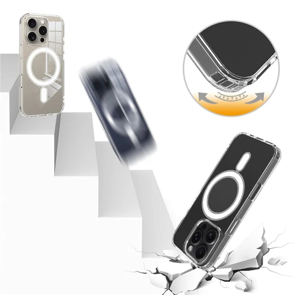 MagSafe-etui til Apple iPhone 16, Techsuit, Pro, Transparent