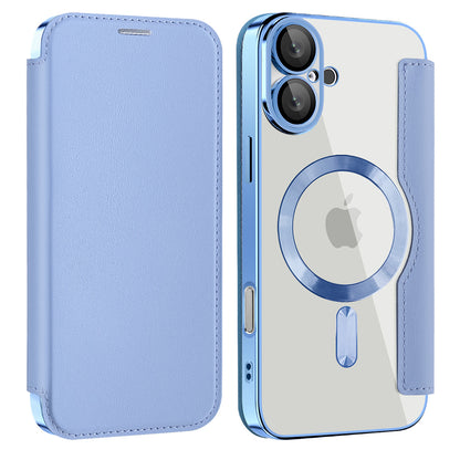 MagSafe-etui til Apple iPhone 16, Techsuit, SmartMag Book, Blå