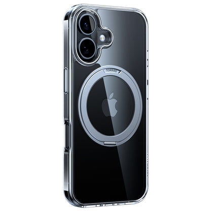MagSafe cover til Apple iPhone 16, Torras, Ostand Pro, Transparent