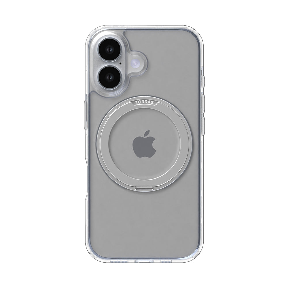 MagSafe cover til Apple iPhone 16, Torras, Ostand Pro, Transparent