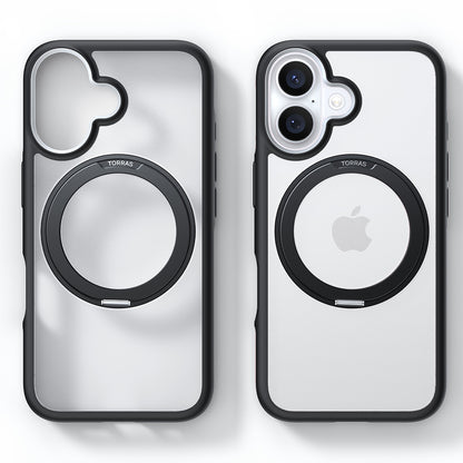 MagSafe cover til Apple iPhone 16, Torras, Ostand R Fusion, Sort