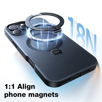 MagSafe cover til Apple iPhone 16, Torras, Ostand Spin, Sort