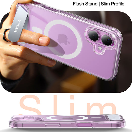 MagSafe cover til Apple iPhone 16, Torras, Pstand, Transparent
