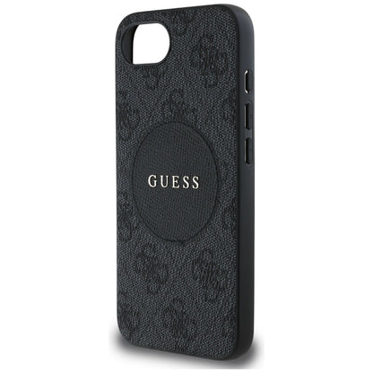 MagSafe cover til Apple iPhone 16e, Guess, 4G Circle Classic Logo, Sort