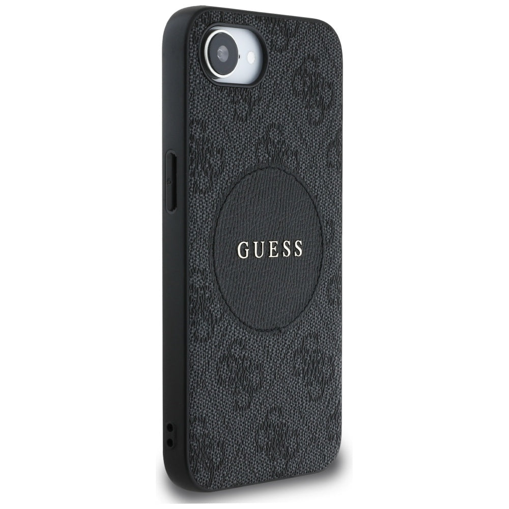 MagSafe cover til Apple iPhone 16e, Guess, 4G Circle Classic Logo, Sort