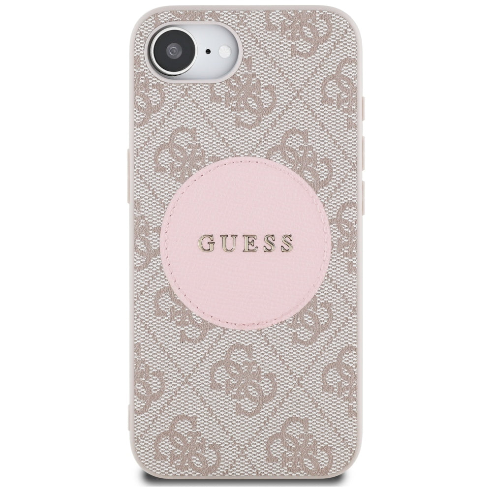 MagSafe cover til Apple iPhone 16e, Guess, 4G Circle Classic Logo, Pink