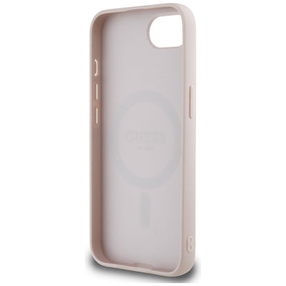 MagSafe cover til Apple iPhone 16e, Guess, 4G Ring Classic Logo, Pink