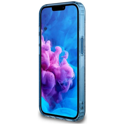 MagSafe cover til Apple iPhone 16e, Guess, IML Glitter 4G Circle Triangle, Blå