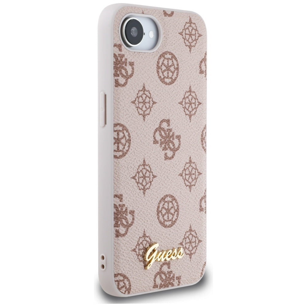MagSafe cover til Apple iPhone 16e, Guess, Peony Script, Brun