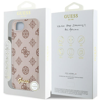 MagSafe cover til Apple iPhone 16e, Guess, Peony Script, Brun