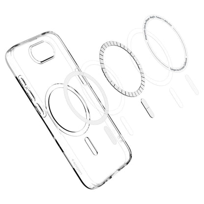 MagSafe cover til Apple iPhone 17e / 16e, Spigen, Liquid Crystal, Gennemsigtig