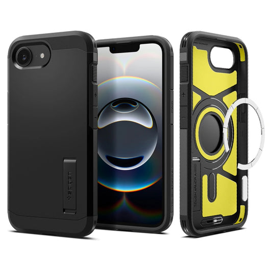 MagSafe cover til Apple iPhone 17e / 16e, Spigen, Tough Armor, Sort