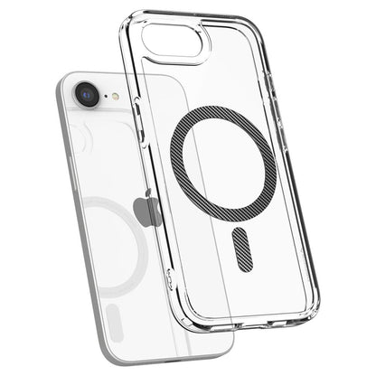 MagSafe-etui til Apple iPhone 17e / 16e, Spigen, Ultra Hybrid Carbon, Transparent