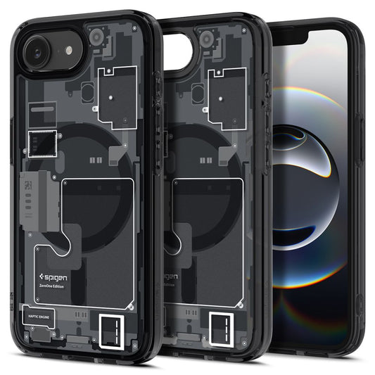 MagSafe cover til Apple iPhone 17e / 16e, Spigen, Ultra Hybrid Zero One, Sort