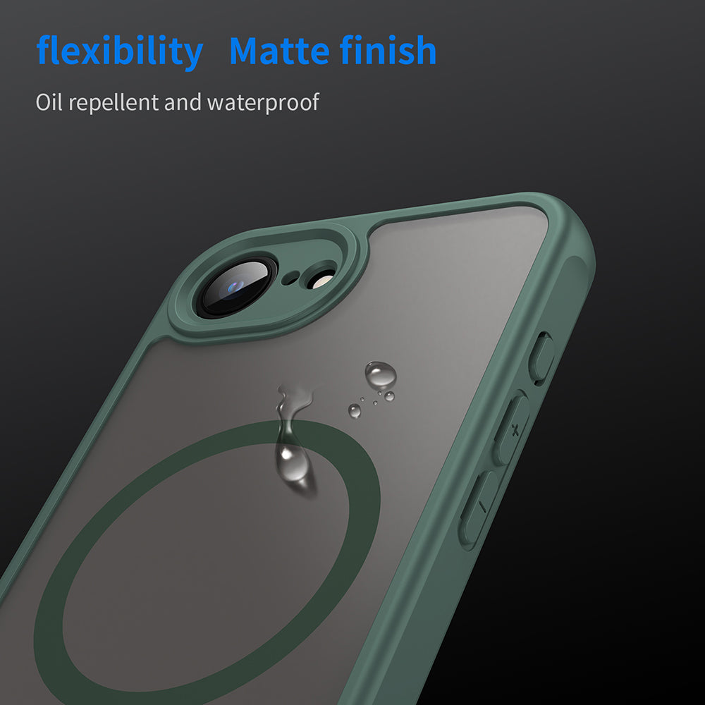 MagSafe-etui til Apple iPhone 17e / 16e, Techsuit, HaloFrost II, Grøn