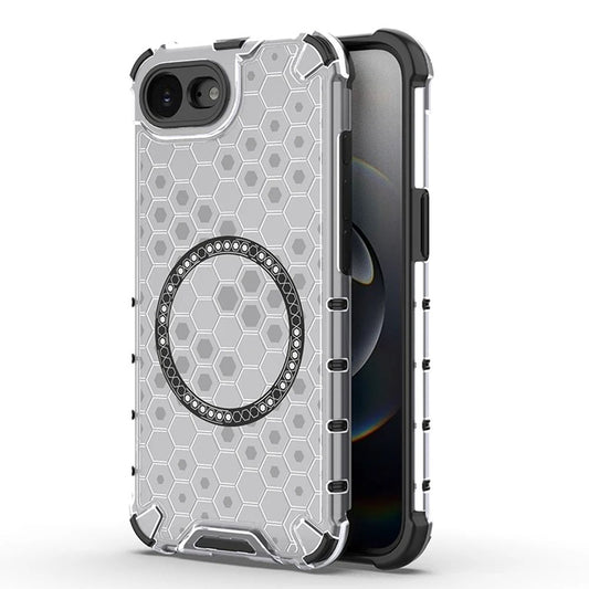 MagSafe-etui til Apple iPhone 17e / 16e, Techsuit, HoneyComb Shield, Hvid