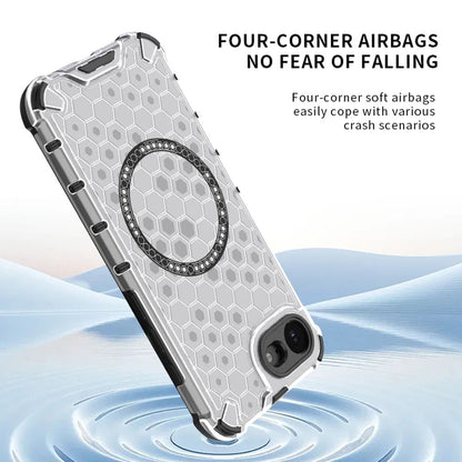 MagSafe-etui til Apple iPhone 17e / 16e, Techsuit, HoneyComb Shield, Sort