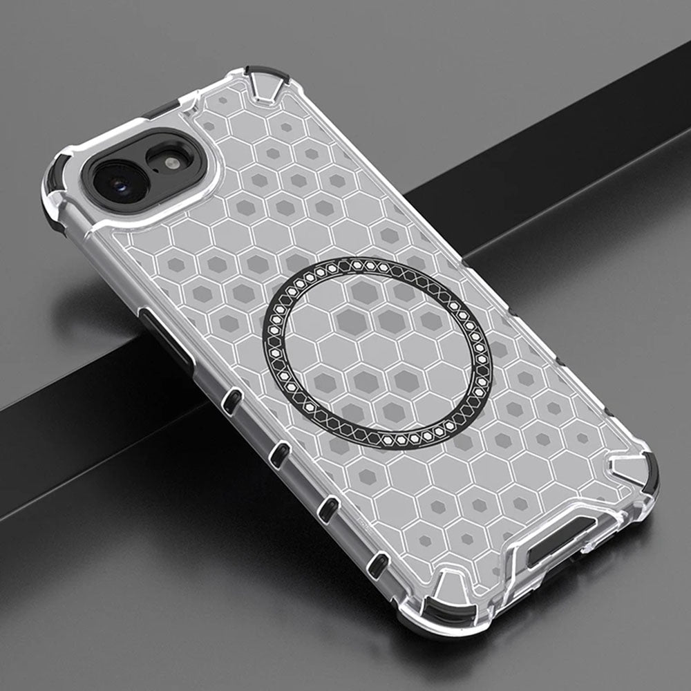 MagSafe-etui til Apple iPhone 17e / 16e, Techsuit, HoneyComb Shield, Sort