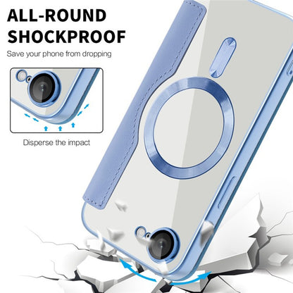 MagSafe-etui til Apple iPhone 17e / 16e, Techsuit, SmartMag Book, Blå