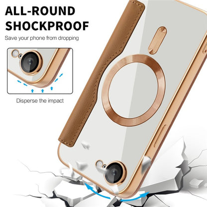 MagSafe-etui til Apple iPhone 17e / 16e, Techsuit, SmartMag Book, Brun