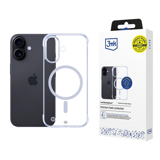 MagSafe-etui til Apple iPhone 17, 3MK, Kun 20g, Transparent