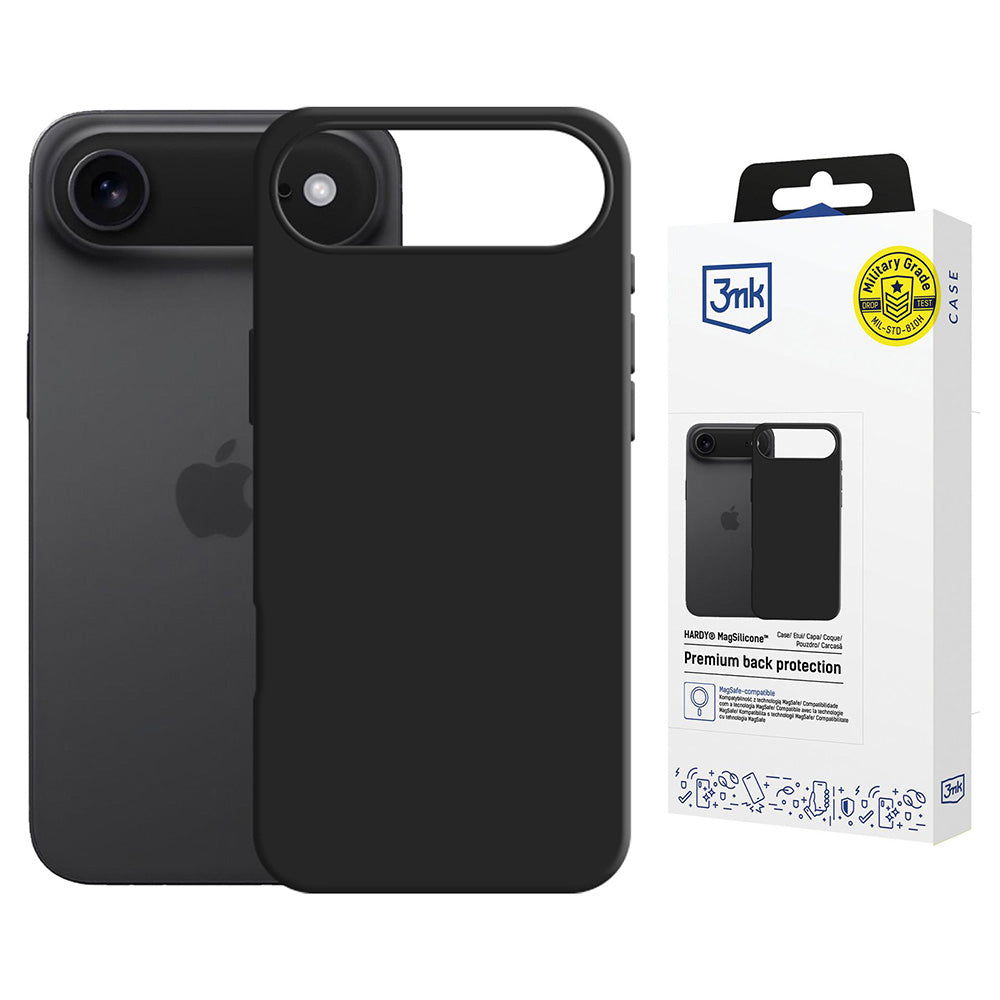 MagSafe cover til Apple iPhone 17 Air, 3MK, Hardy, Sort