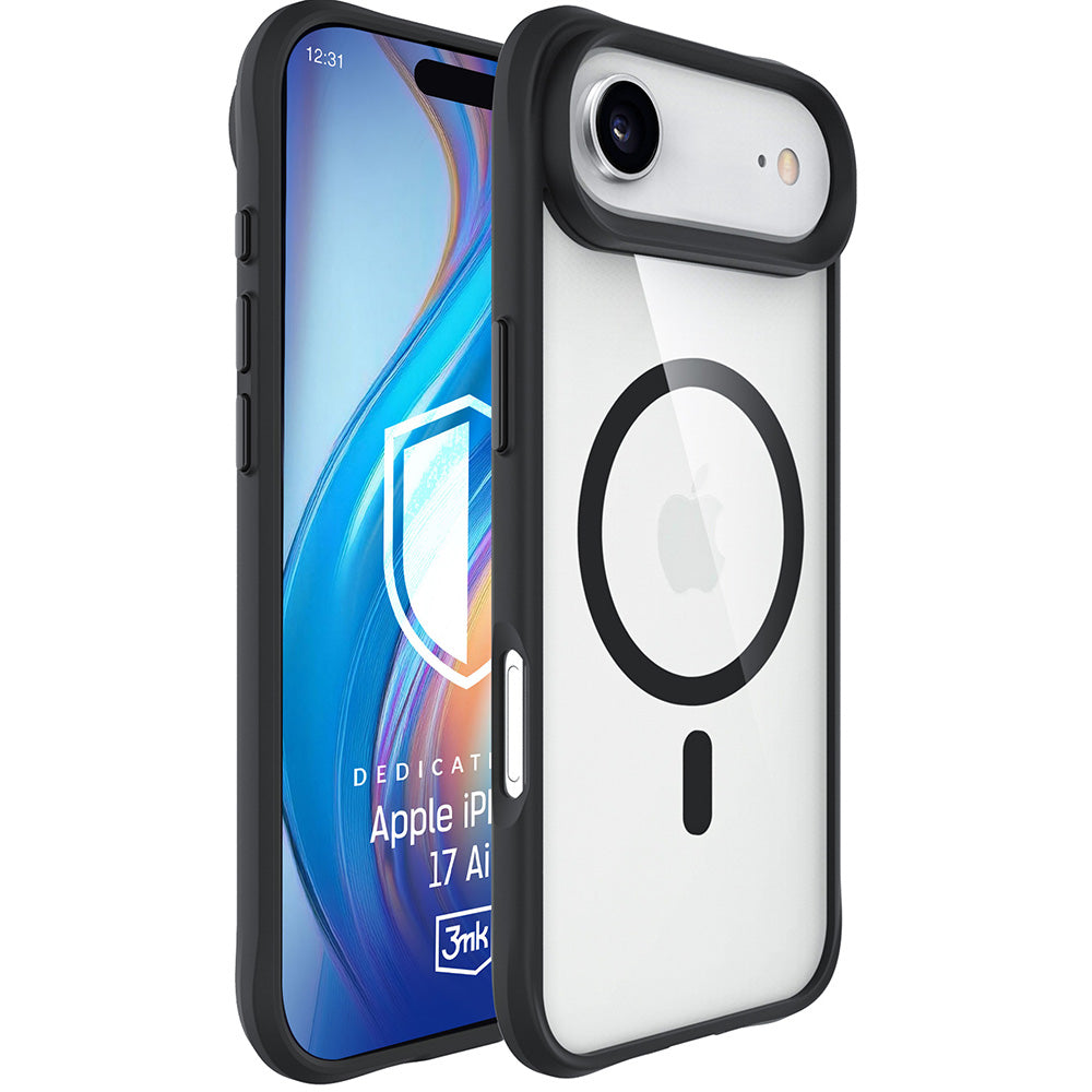 MagSafe cover til Apple iPhone 17 Air, 3MK, Satin Armor, Sort