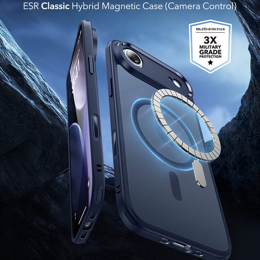 MagSafe cover til Apple iPhone 17 Air, ESR, Classic Hybrid, Satinblå