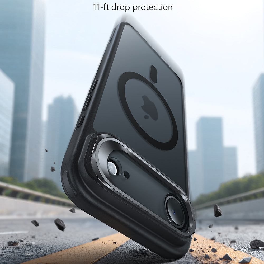 MagSafe cover til Apple iPhone 17 Air, ESR, Classic Hybrid Kickstand, Satin Sort