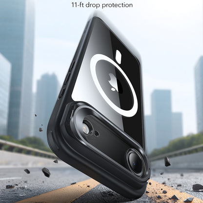 MagSafe cover til Apple iPhone 17 Air, ESR, Classic Hybrid Kickstand, Sort Transparent