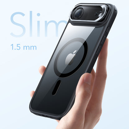 MagSafe cover til Apple iPhone 17 Air, ESR, Classic Hybrid Kickstand, Sort Transparent