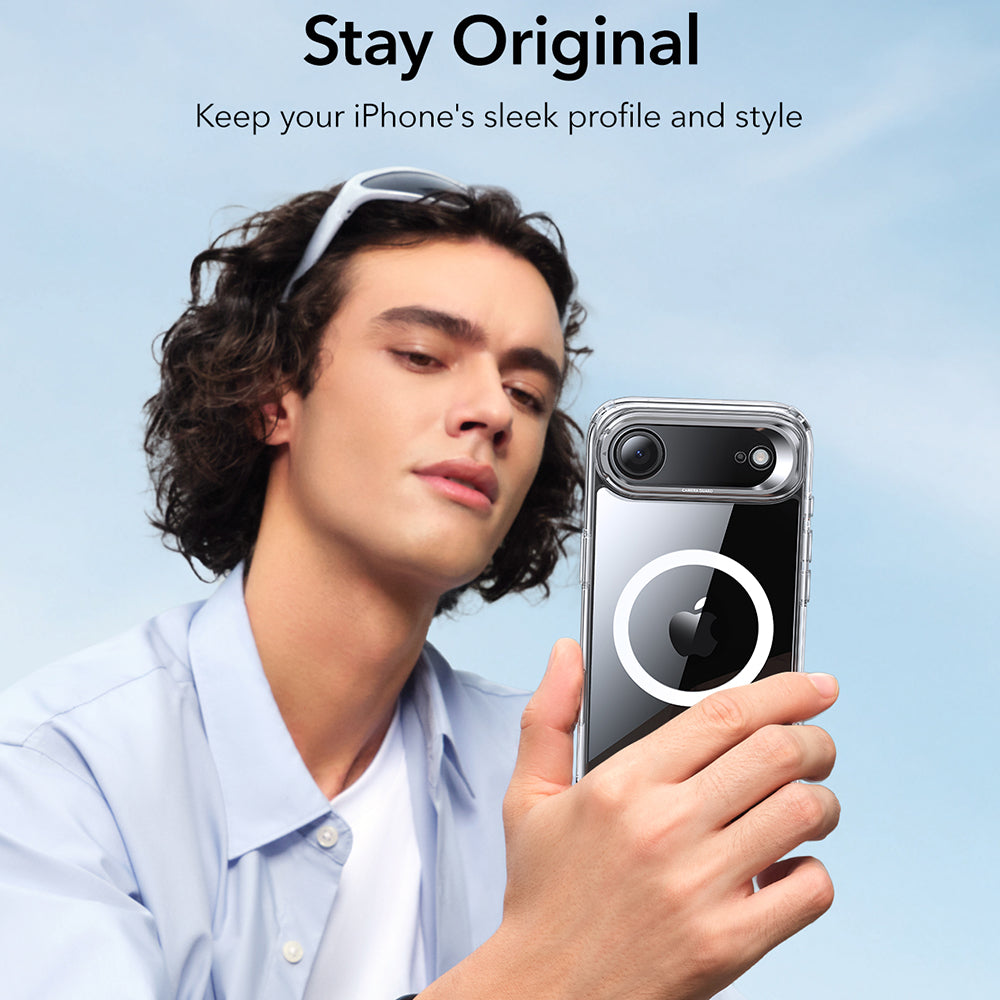 MagSafe cover til Apple iPhone 17 Air, ESR, Classic Hybrid Kickstand, Gennemsigtig