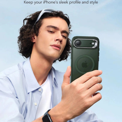 MagSafe cover til Apple iPhone 17 Air, ESR, Classic Hybrid Kickstand, Satineret Grøn