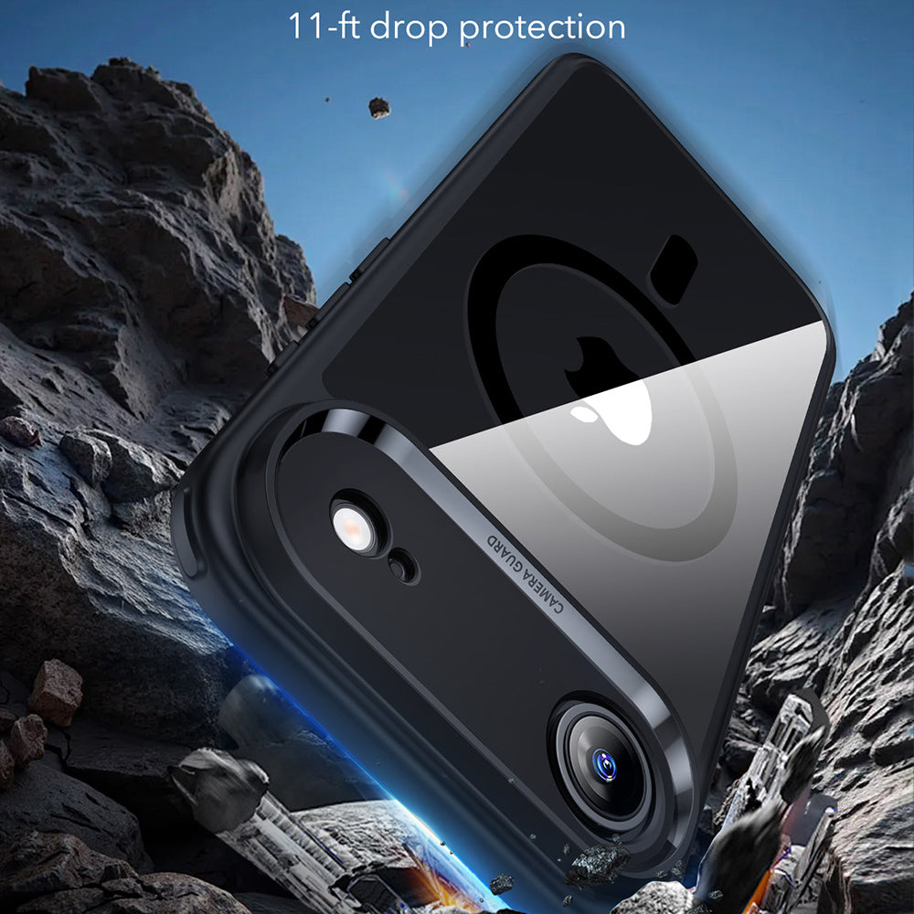 MagSafe cover til Apple iPhone 17 Air, ESR, Classic Hybrid, Sort Transparent