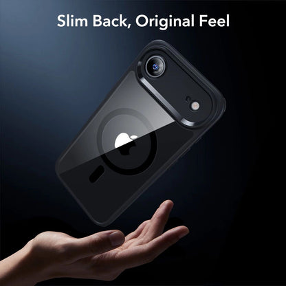 MagSafe cover til Apple iPhone 17 Air, ESR, Classic Hybrid med skærmbeskytter, Sort Transparent