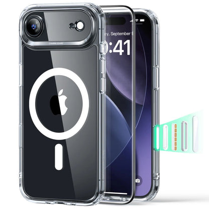 MagSafe cover til Apple iPhone 17 Air, ESR, Classic Hybrid med skærmbeskytter, Transparent