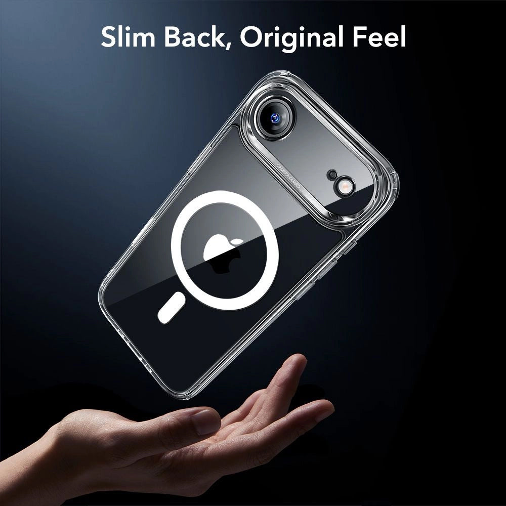 MagSafe cover til Apple iPhone 17 Air, ESR, Classic Hybrid med skærmbeskytter, Transparent