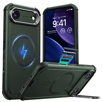 MagSafe cover til Apple iPhone 17 Air, ESR, Cyber Armor Kickstand, Grøn