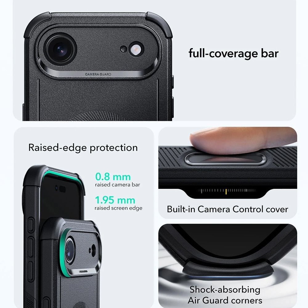 MagSafe cover til Apple iPhone 17 Air, ESR, Cyber, Sort