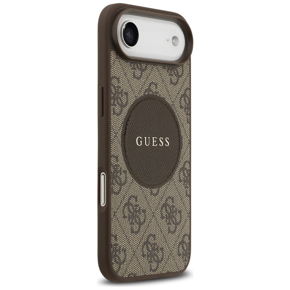 MagSafe cover til Apple iPhone 17 Air, Guess, 4G Circle Classic Logo, Brun
