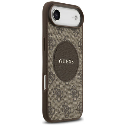 MagSafe cover til Apple iPhone 17 Air, Guess, 4G Circle Classic Logo, Brun