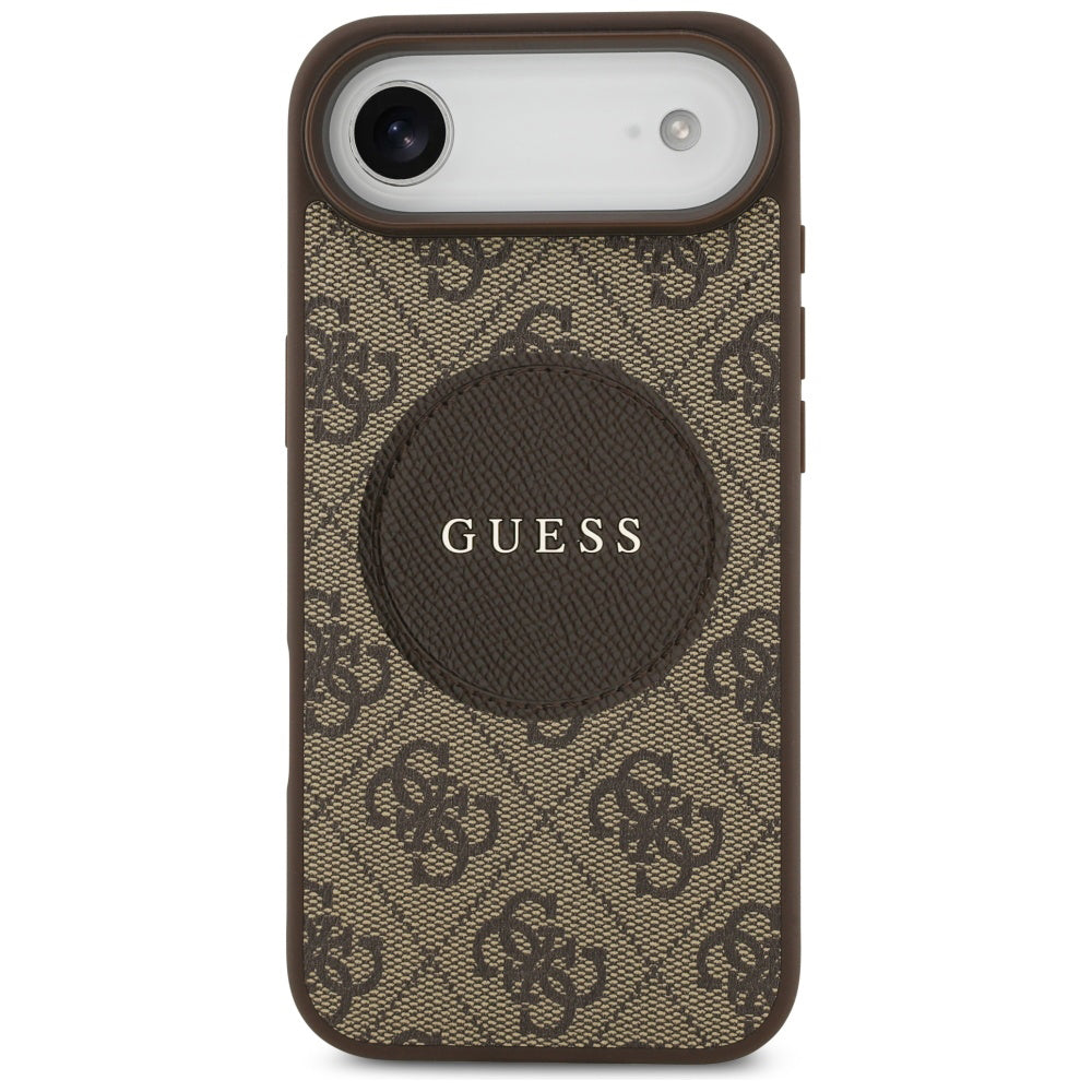 MagSafe cover til Apple iPhone 17 Air, Guess, 4G Circle Classic Logo, Brun