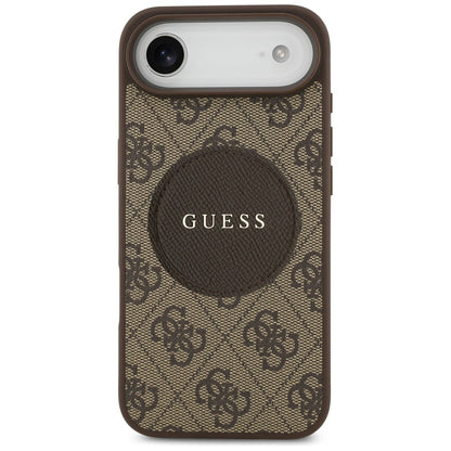 MagSafe cover til Apple iPhone 17 Air, Guess, 4G Circle Classic Logo, Brun