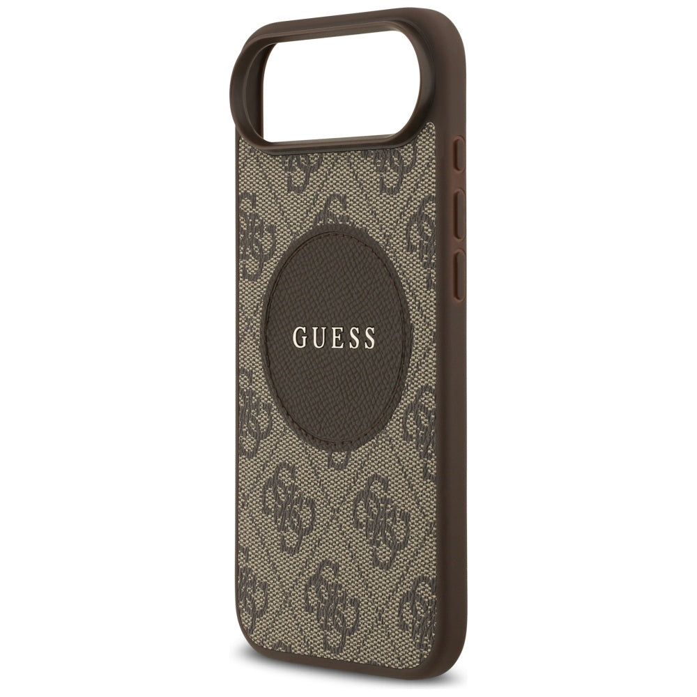 MagSafe cover til Apple iPhone 17 Air, Guess, 4G Circle Classic Logo, Brun