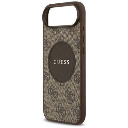 MagSafe cover til Apple iPhone 17 Air, Guess, 4G Circle Classic Logo, Brun