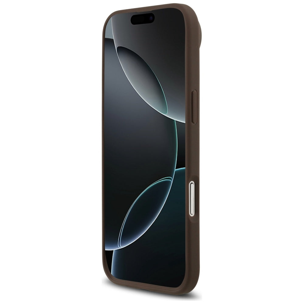 MagSafe cover til Apple iPhone 17 Air, Guess, 4G Circle Classic Logo, Brun