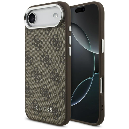 MagSafe cover til Apple iPhone 17 Air, Guess, 4G Classic Logo, Brun