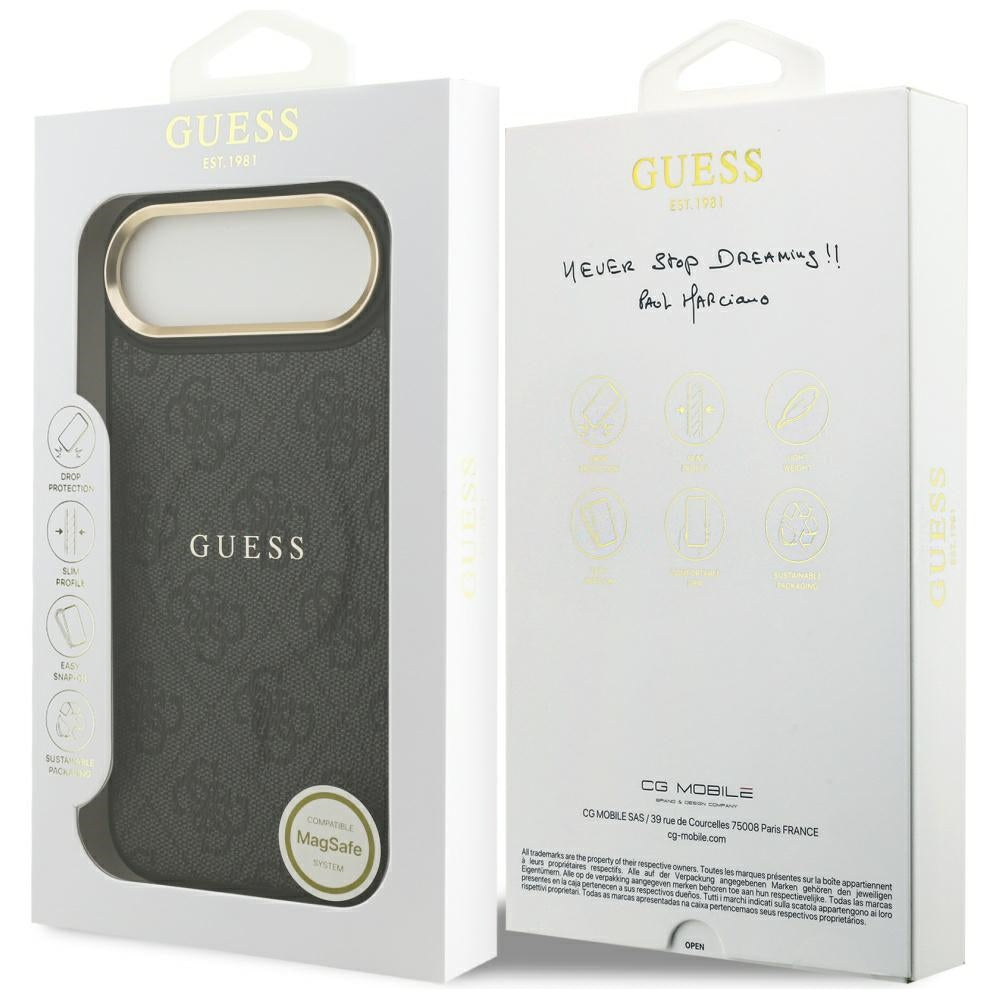 MagSafe cover til Apple iPhone 17 Air, Guess, 4G Classic, Sort