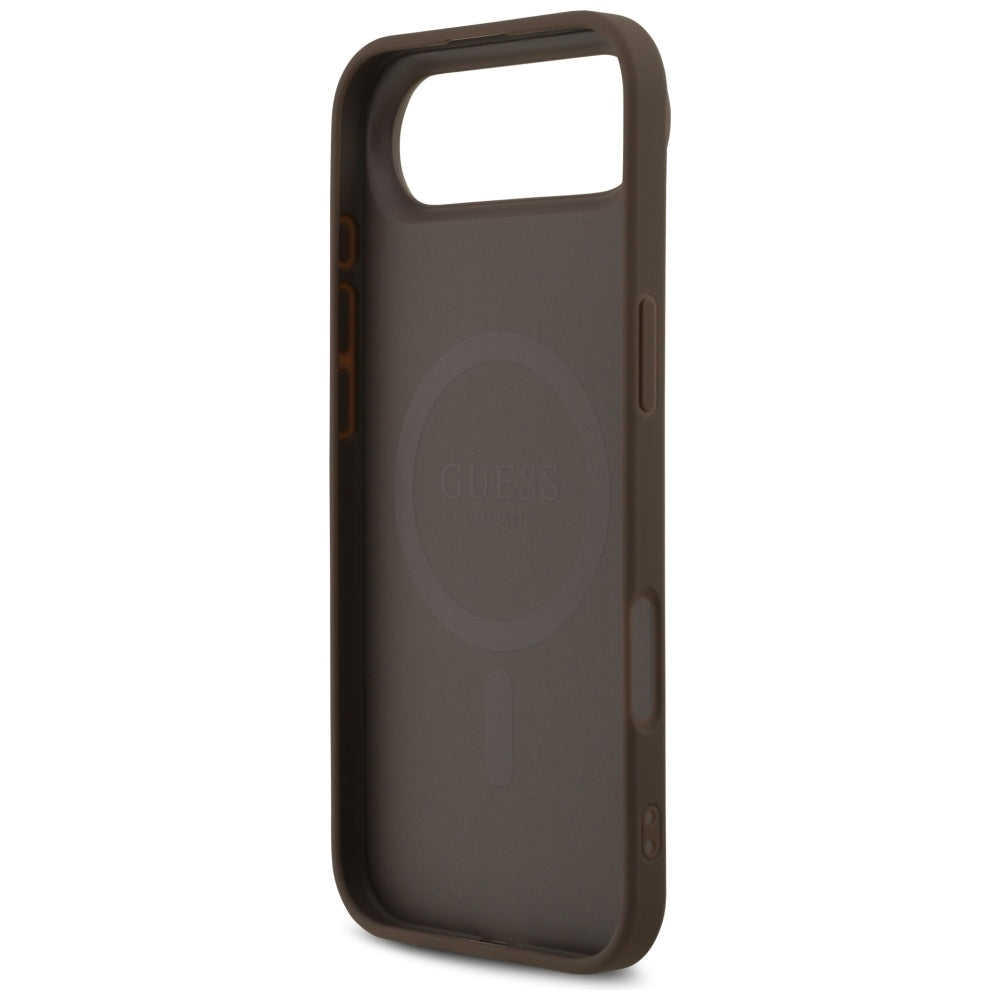MagSafe cover til Apple iPhone 17 Air, Guess, 4G Printed Stripes, Brun