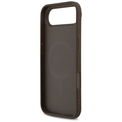 MagSafe cover til Apple iPhone 17 Air, Guess, 4G Printed Stripes, Brun